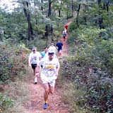 Thorasic Park leading the runners on MASH 56, 6 October 2002!