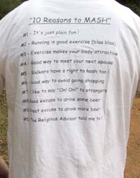 MASH's 10th Hash Commemorative T-shirt (back)